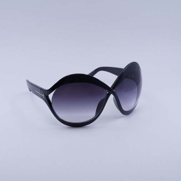 Tom Ford Carine-02 FT0902 01B Sunglasses Black Butterfly Frame, Smoke Lenses main image 6